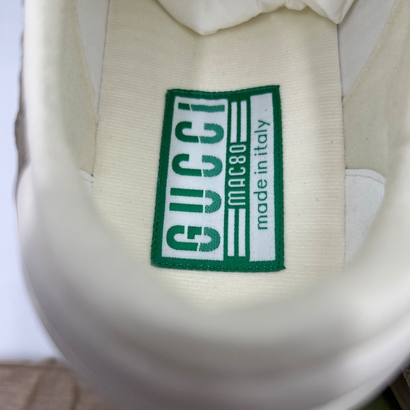 Men’s Gucci Mac 80 Dune Color Way low top sneakers size 13 made in Italy - Picture 7 of 11